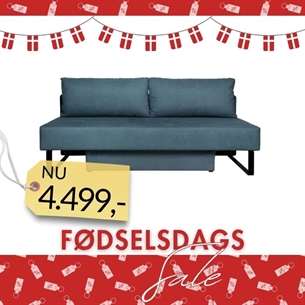 Sovesofa Sommer - Pocket fast - Avra 14 blå.